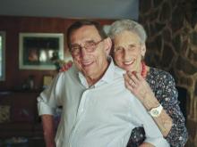 Edna and Phillip Ritzenberg posing together