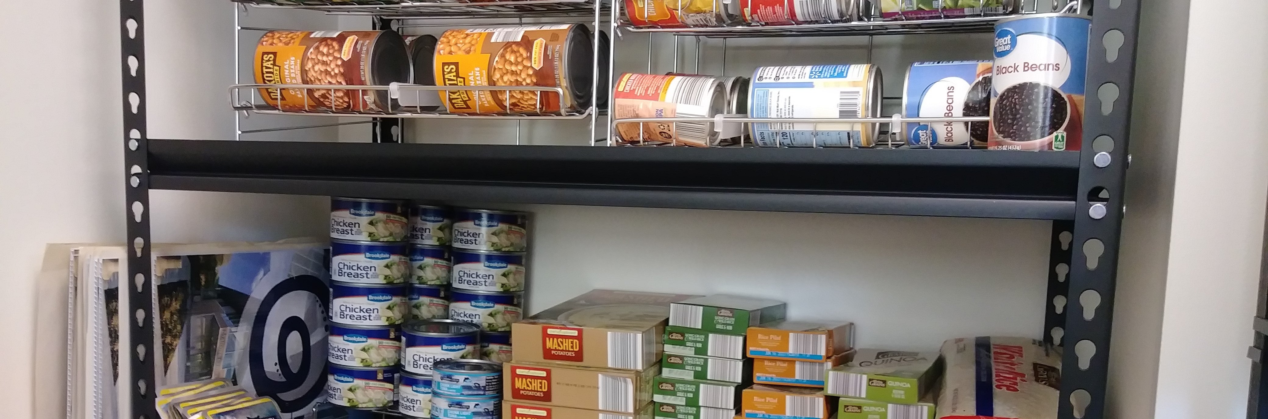Food pantry market at the Office of Graduate Student Life in Tomlinson