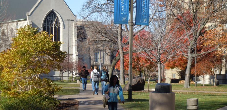 Fall scene on campus