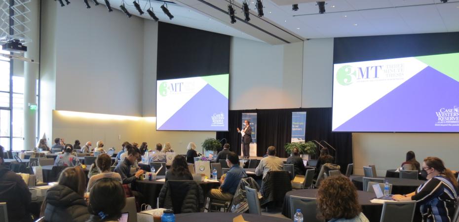 2022 Three Minute Thesis (3MT) competition in Tink Ballroom