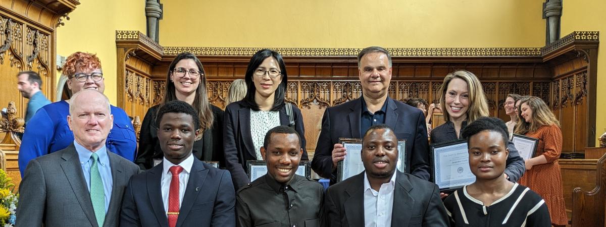 Diekhoff committee and winners group photo