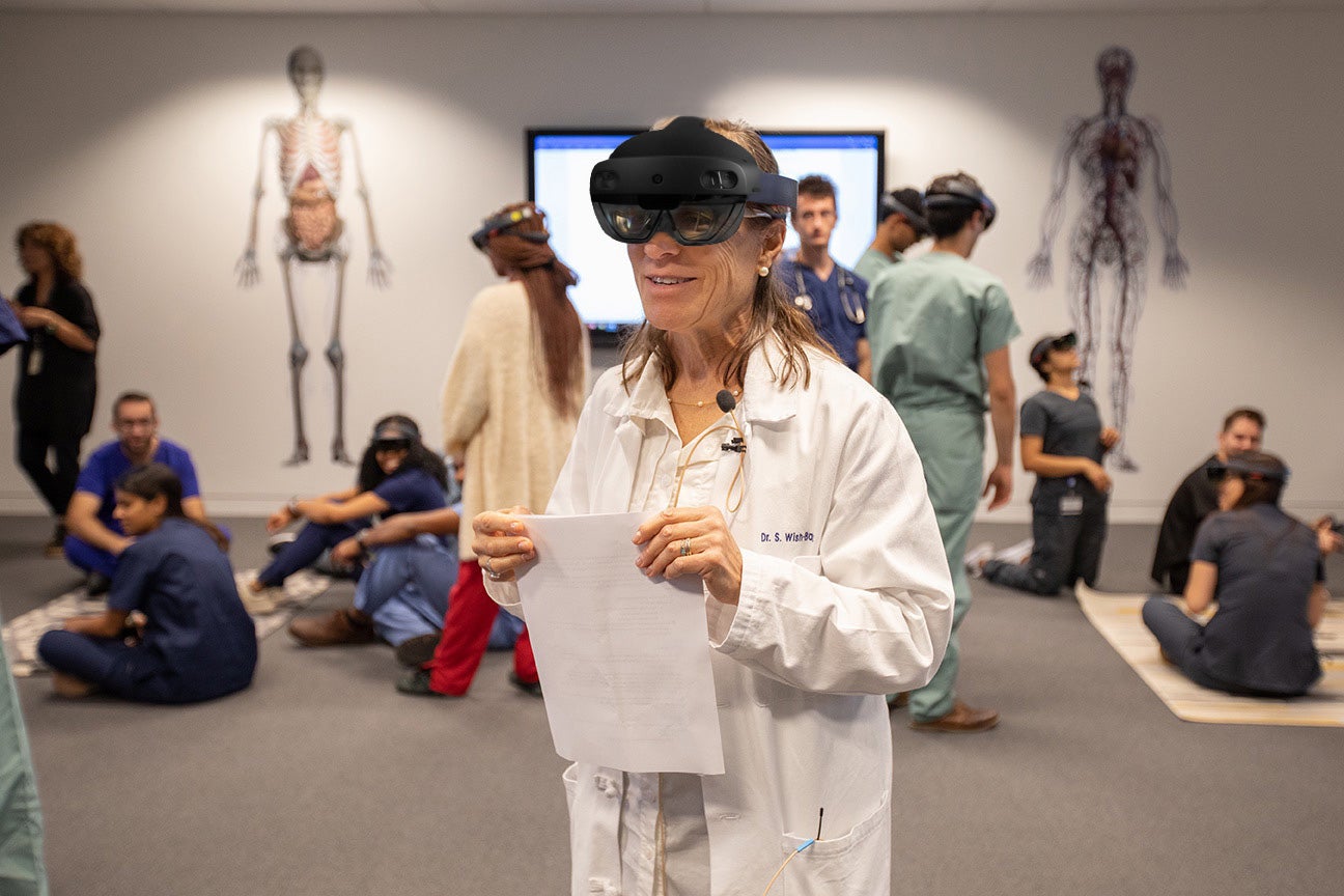 Dr. Sue using HoloLens 2