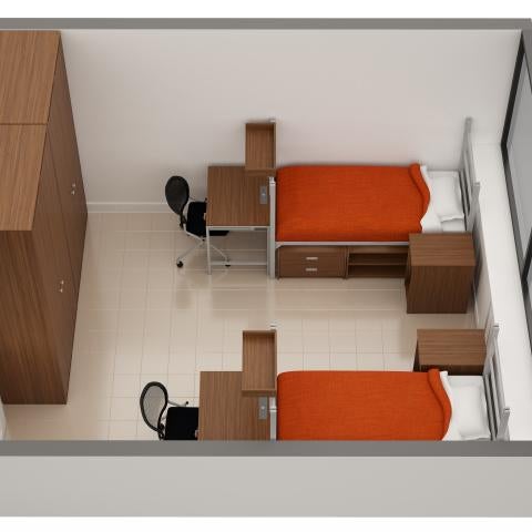 Taplin House sample double room layout