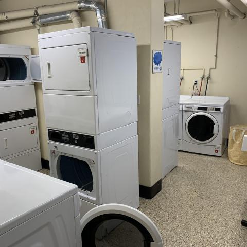 Clarke Tower Laundry Room - located in basement