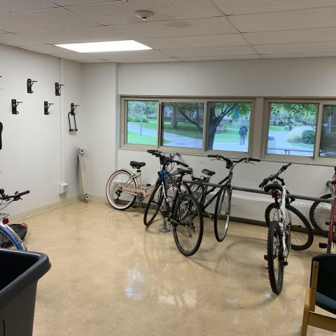 Pierce House Bike Room - Located on 1st Floor