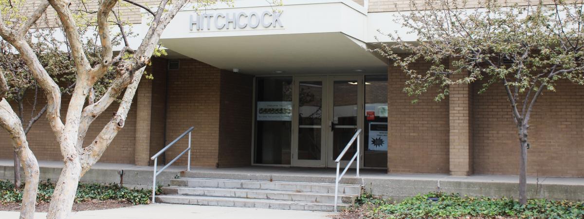 Hitchcock House entrance