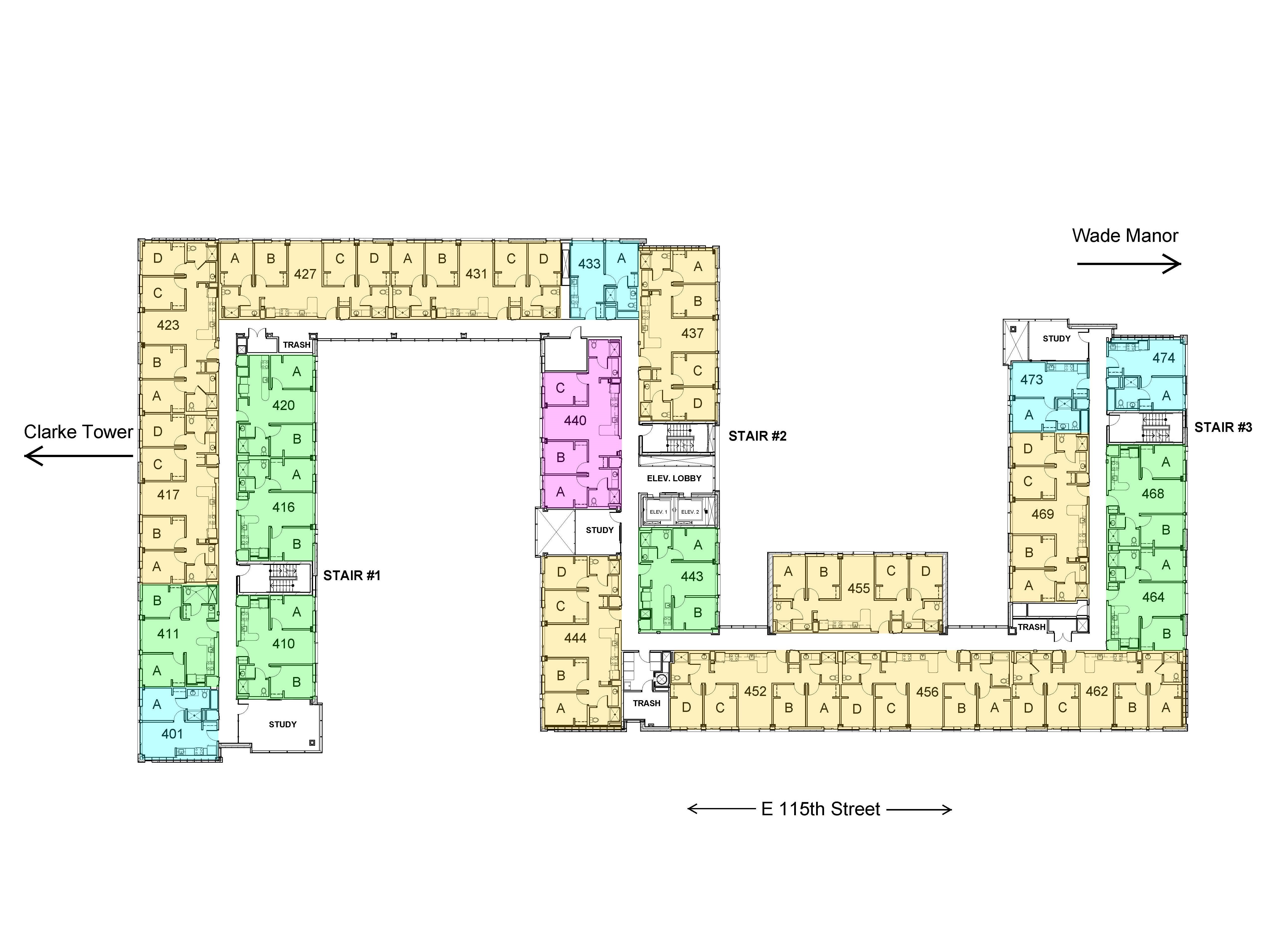 Stephanie Tubbs Jones Fourth Floor Plan