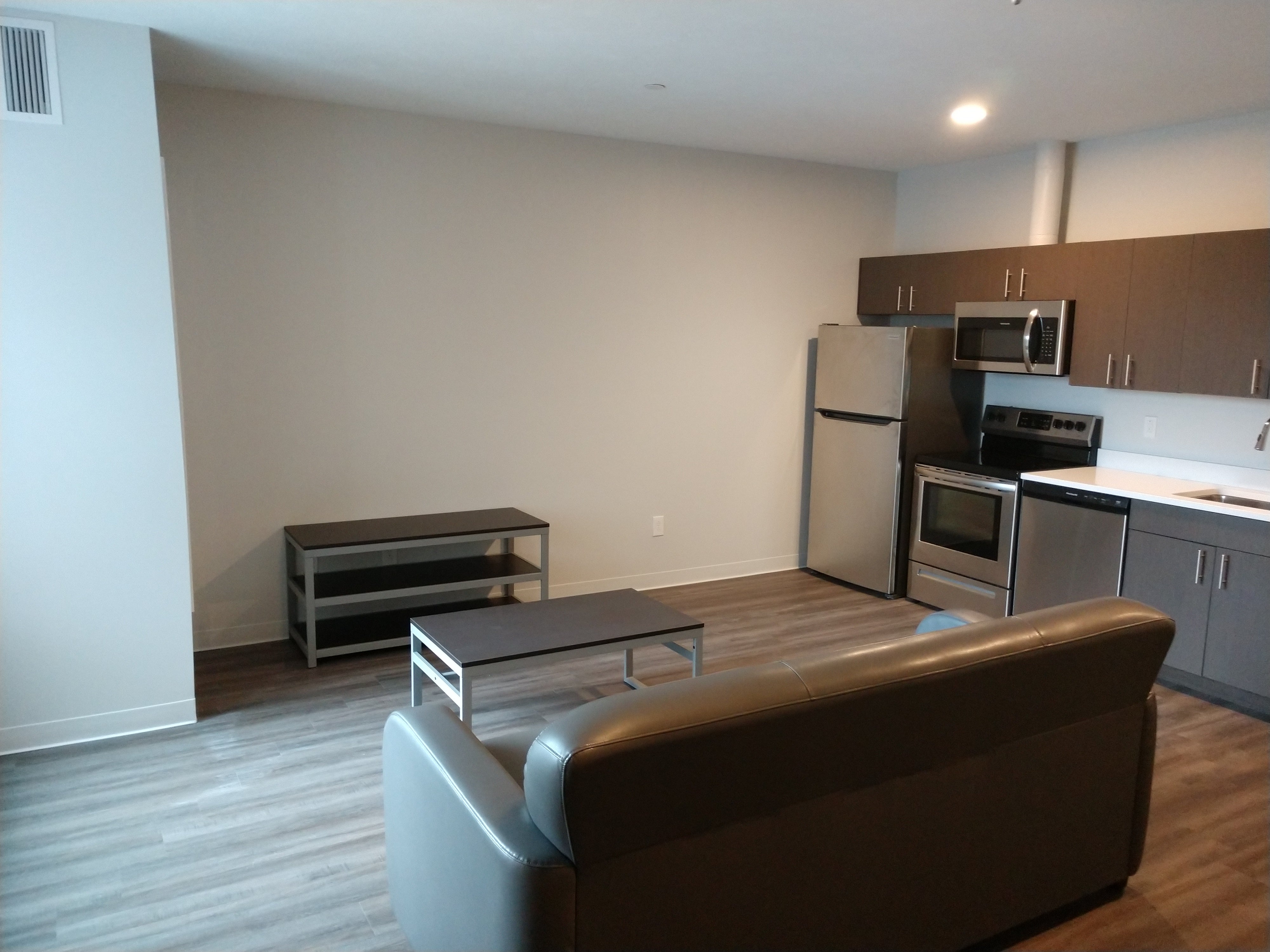 Hazel Studio Apartment Kitchen and Living Space