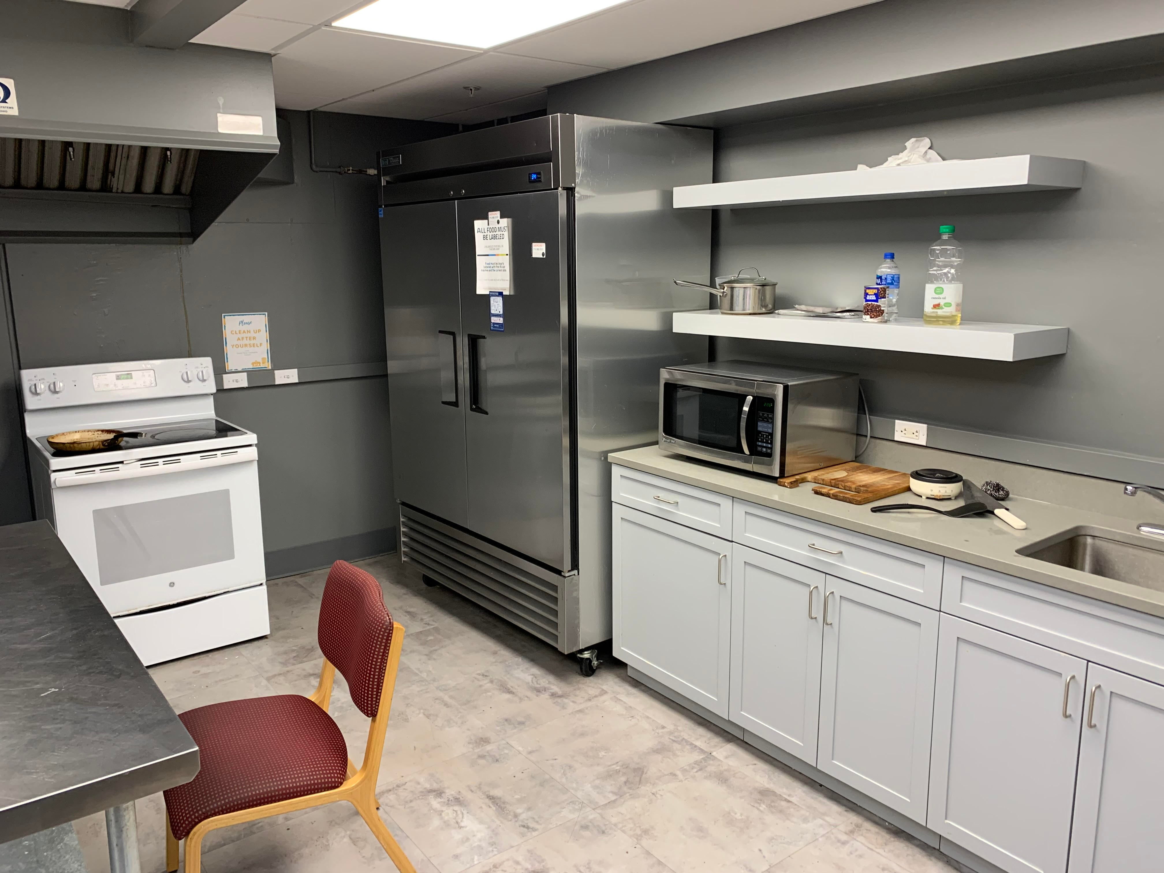 Clarke Tower Kitchen - located in basement