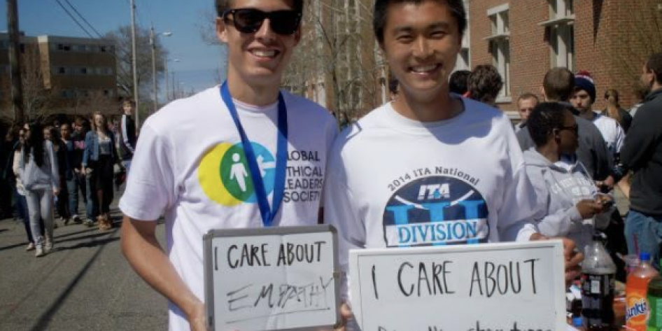 GELS members host an “I Care About…” initiative at CWRU's Springfest, 2014