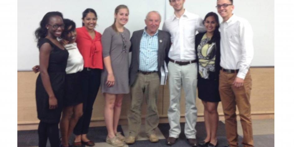 GELS members with Inamori Ethics Prize winner Yvon Chouinard, founder of Patagonia (2013)