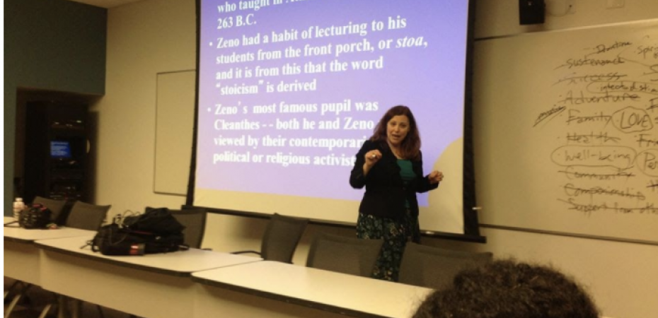 Dr. French, Director of the Inamori Center for Ethics and Excellence, gives GELS members a crash course on ethics (2013).