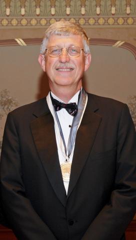 Dr. Francis S. Collins with medal