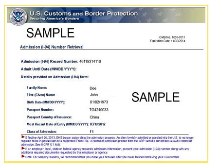 customs uscis affairs 94w departure cbp