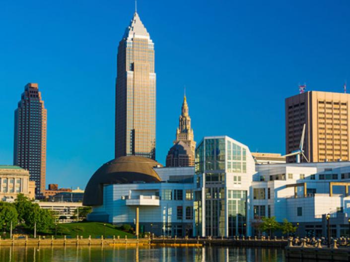 Downtown Cleveland skyline