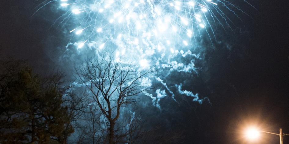 Fireworks are a central part of CWRU's Lunar New Year celebration