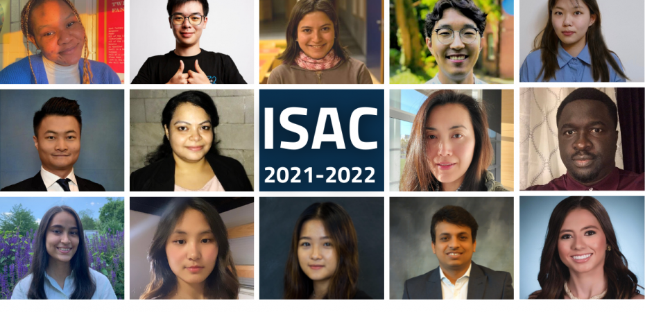 A collage of headshots of the 2021-2022 ISAC members