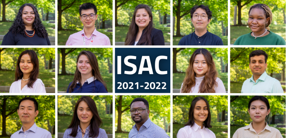 A collage of headshots of members of the 2021-2022 International Student Advisory Council