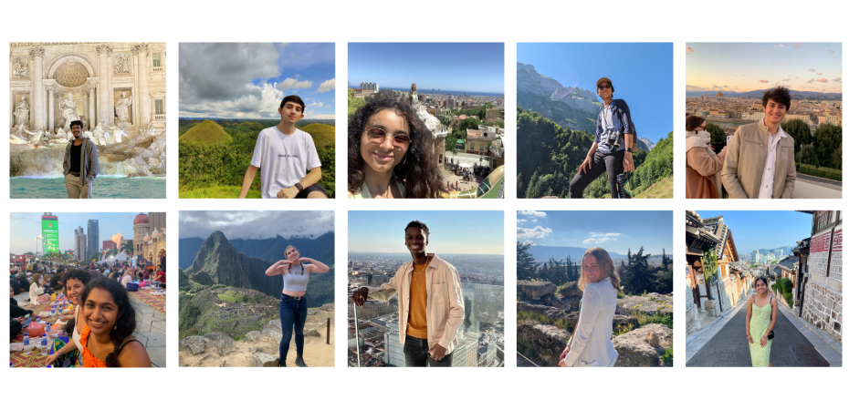 Grid photo of all 10 study abroad ambassadors
