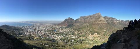 a panoramic view of Cape Town, South Africa