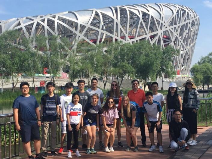 Professor David Zeng leads a study abroad course in Tianjin