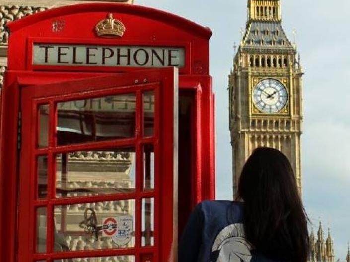 CWRU London Telephone Booth Study Abroad