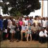 Large group of CWRU and Makerere University students and faculty posing for a picture.