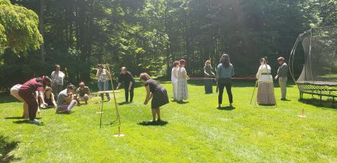 Two teams using StringBall Team Challenge