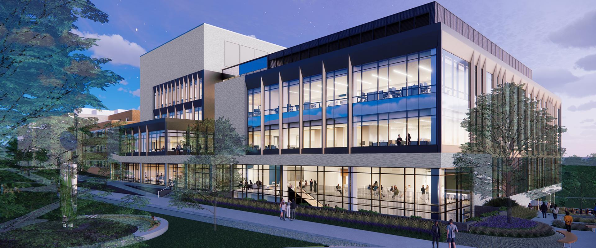 3D generated image of the ISEB exterior view