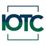 IOTC logo - Letters in blue faded to green inside a square