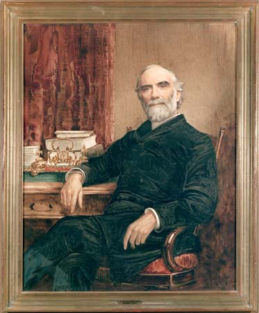 Newton A. Wells painting of Hiram Collins Haydn, unknown