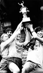 Hudson Relay Winners Hoist Curtis Cup, 1975