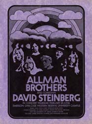 Allman Brothers band concert poster