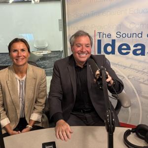 Michael Scharf and Milena Sterio in the Ideastream studio