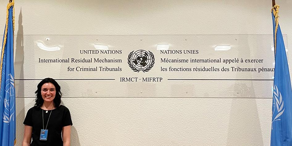 Emily Ghazoul at UN International Residual Mechanism.