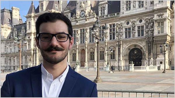 Case Western Reserve Law Student Garo Yaghsezian at the University of Paris