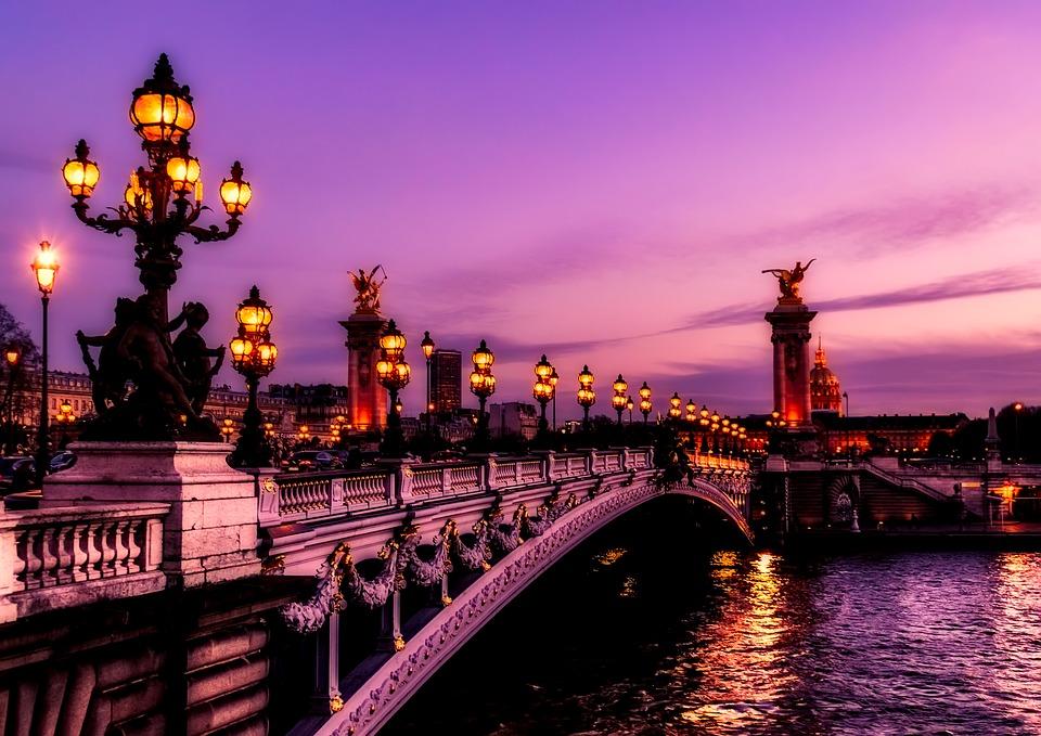 Paris at sunset