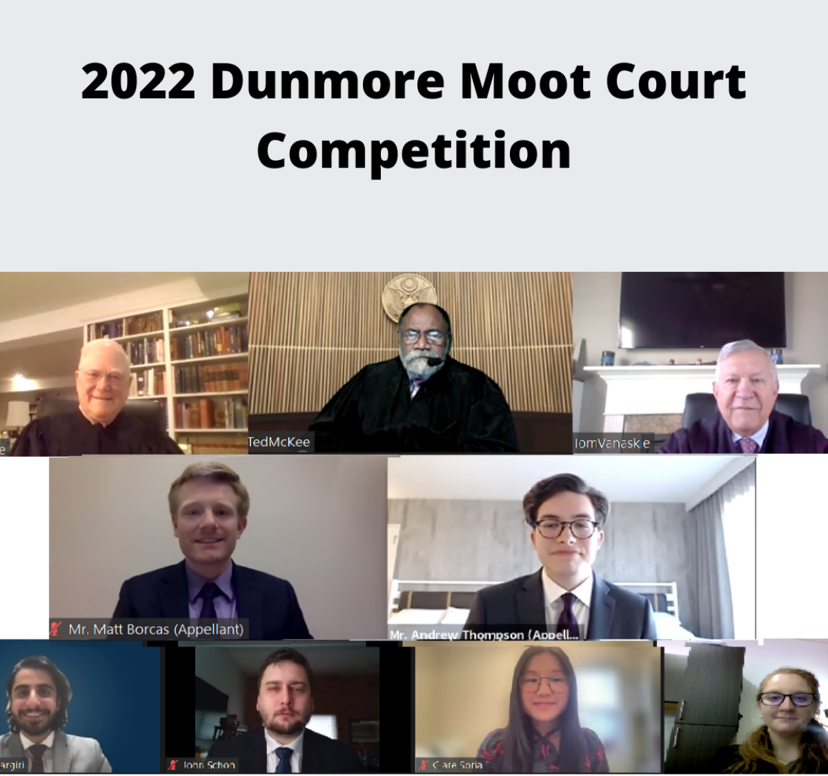 Dunmore Moot Court Competition 2022