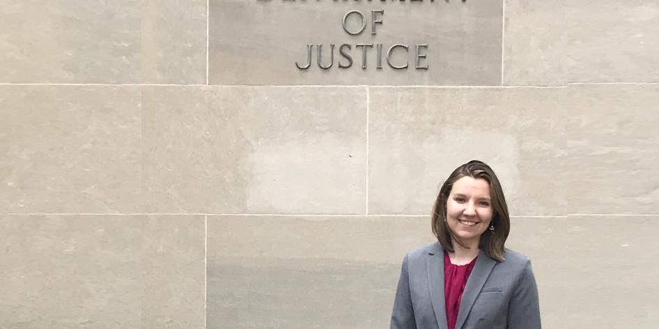 Rebecca Cambron (‘19) interned at the U.S. Department of Justice Counterterrorism Section in Washington, D.C.