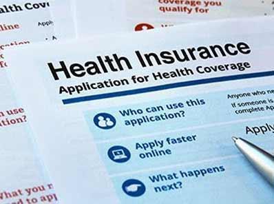 Application for Health Insurance bill paper
