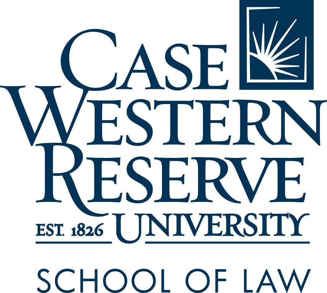 Case Western Reserve School of Law logo in blue (stacked)