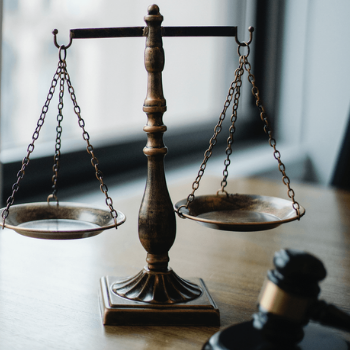 scale or justice and gavel