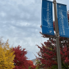 CWRU Campus Fall Flags