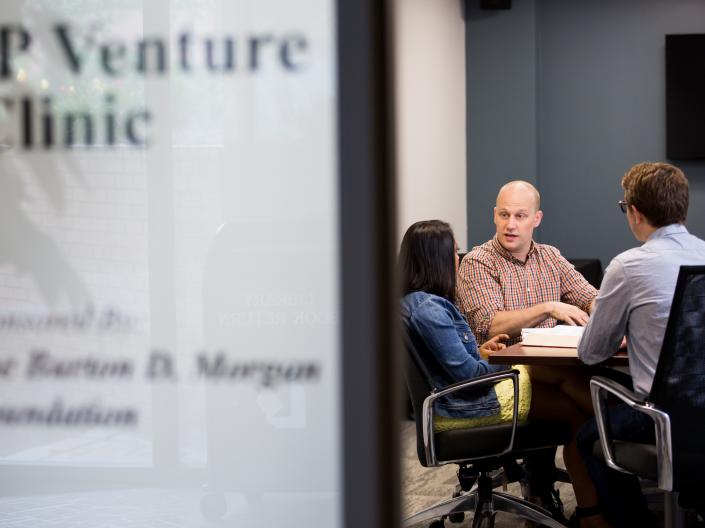 Case Western Reserve Law students in the IP Venture Clinic