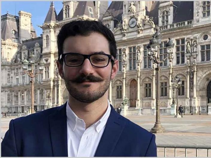 Case Western Reserve Law Student Garo Yaghsezian at the University of Paris
