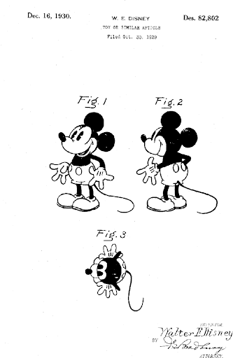 U.S Patent for Mickey Mouse