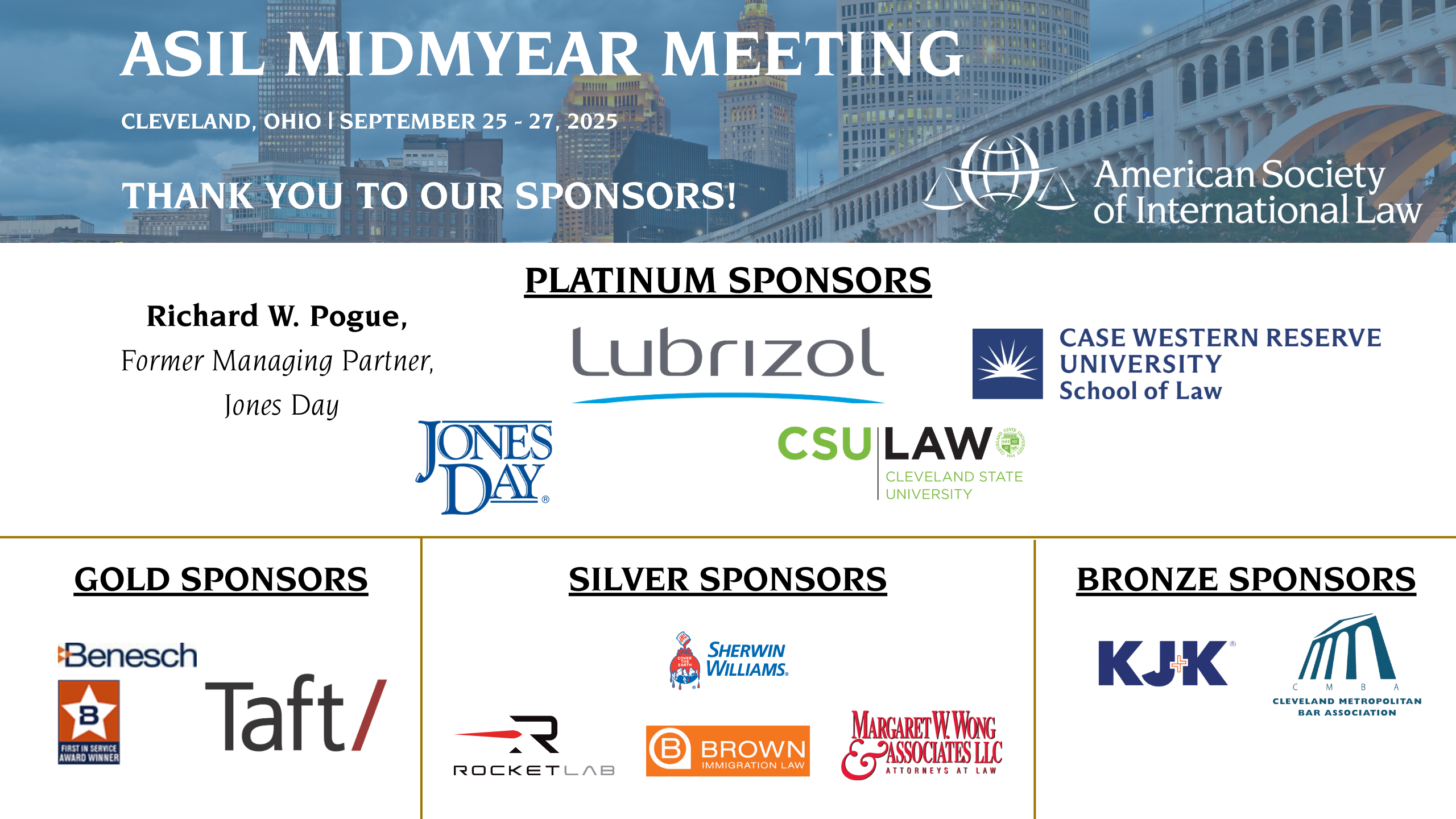 MYM Cleveland Sponsor logos