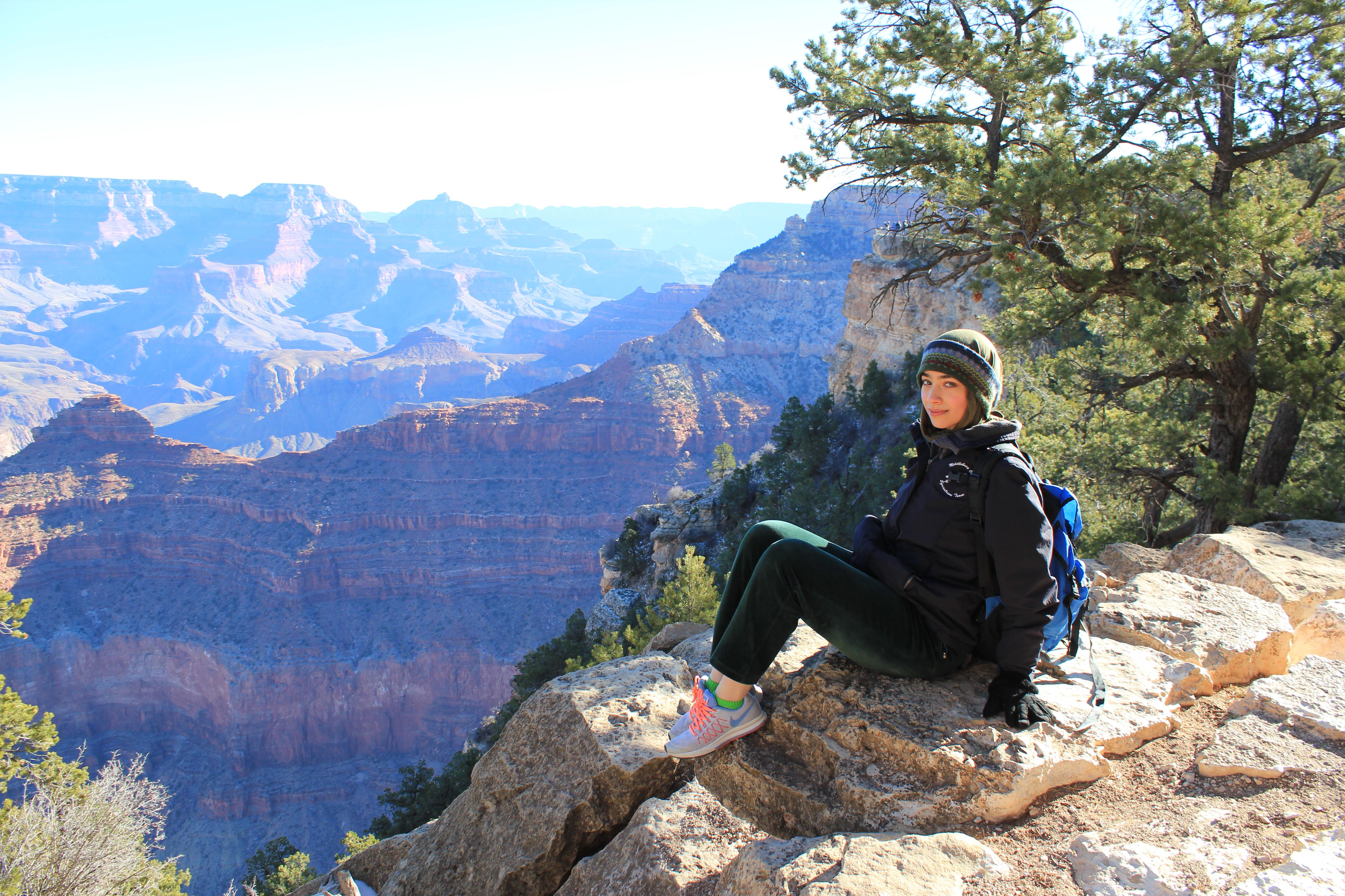 Maryam Mahboob at the Grand Canyon
