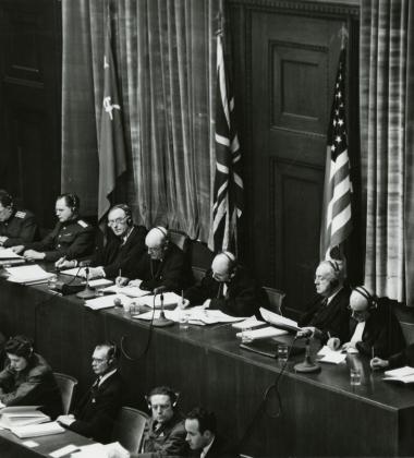 Photo of Nuremberg Trials