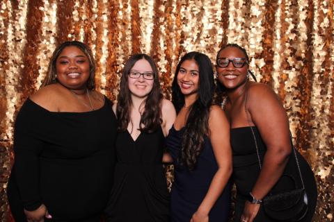 Team Blue (left to right: Caren Teague, Angelina Booher, Karthi Srikanth, Mykilah Lewis)